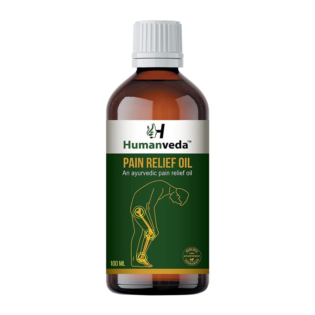 Humanveda Ayurvedic & Herbal Joint Pain Relief Oil Back, Knee, Shoulder and Muscular Pain | Long lasting relief | 100ml